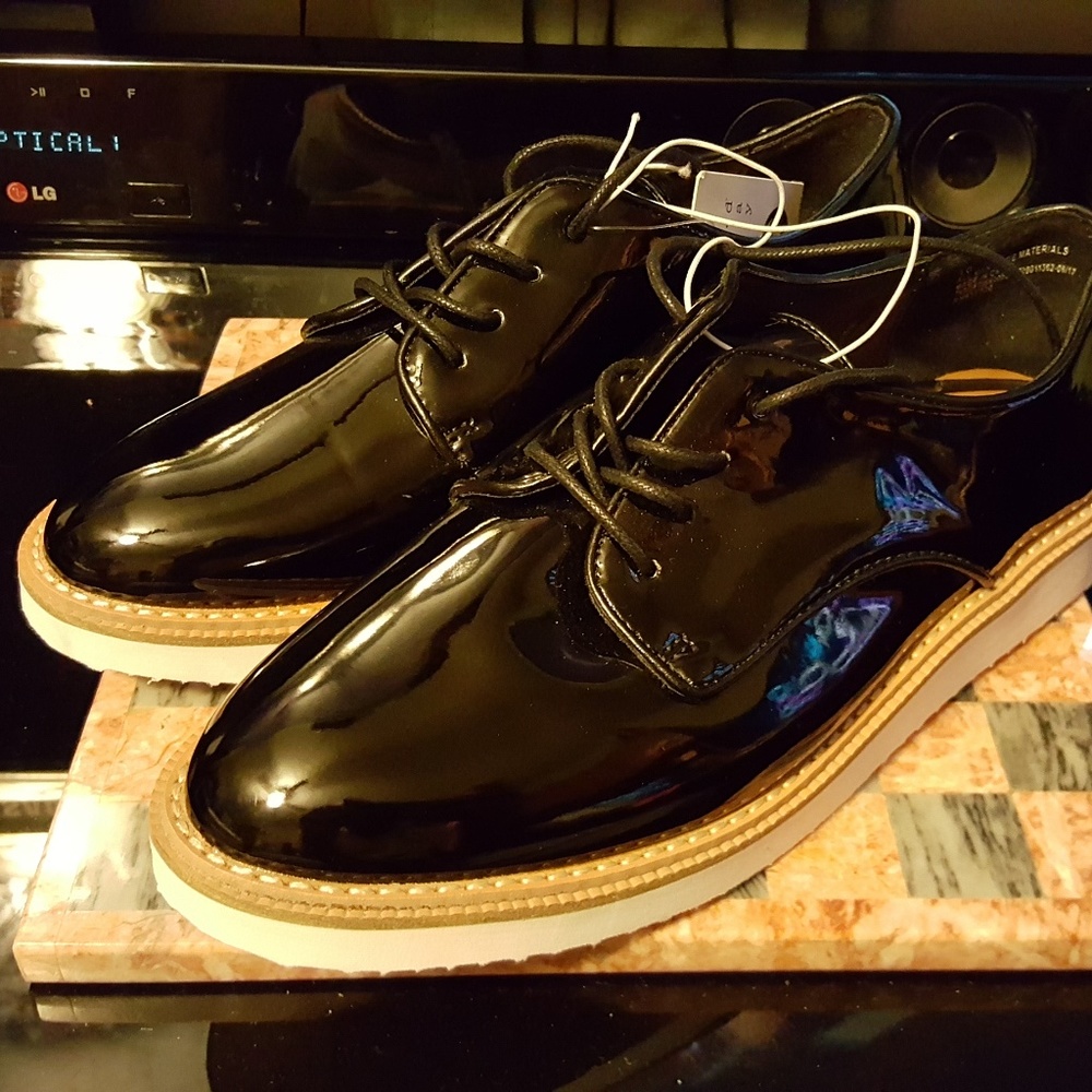 Women's Shoes, A New Day, Jaynee, Patent Black